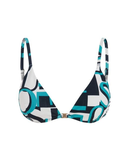 House of Silk Blue Bridget Extra Soft Bikini Top