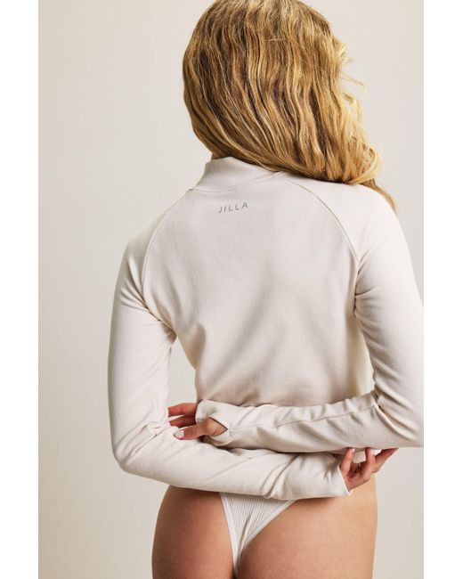 Hrmn8 White Neutrals Explore Bamboo Long Sleeve Top