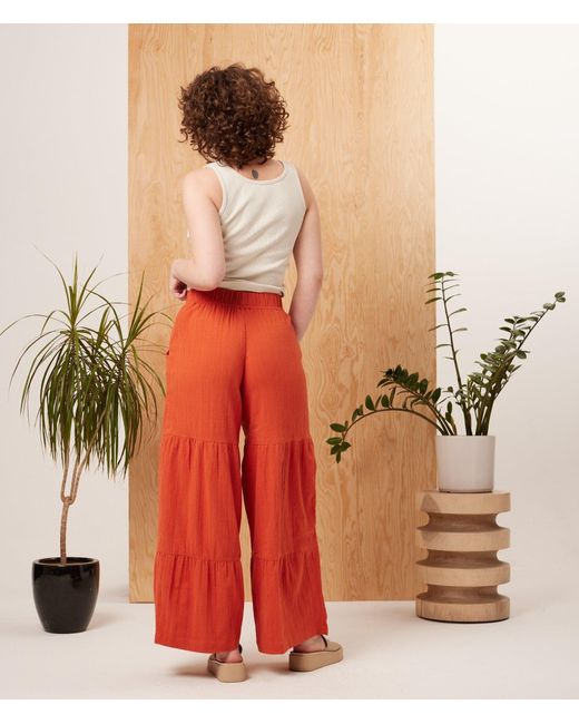 Known Supply Wide Leg Tiered Pants