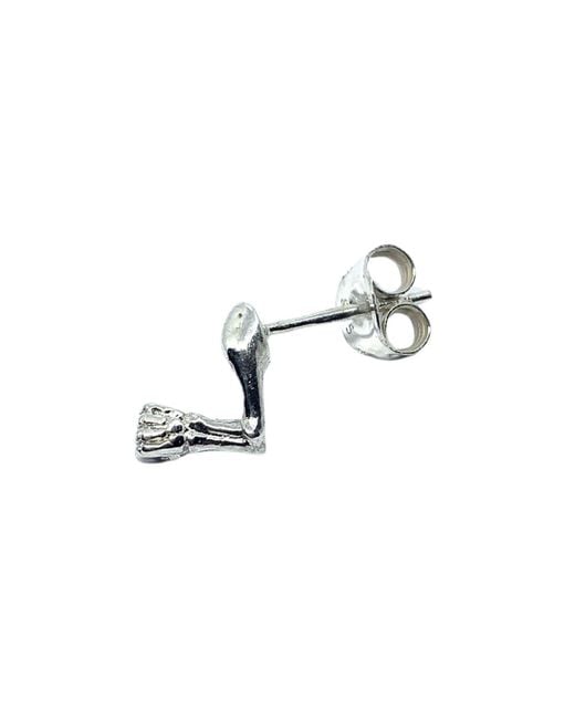 Tg-Jewellery by Tamara Gervasio White Skull Arm Solo Stud