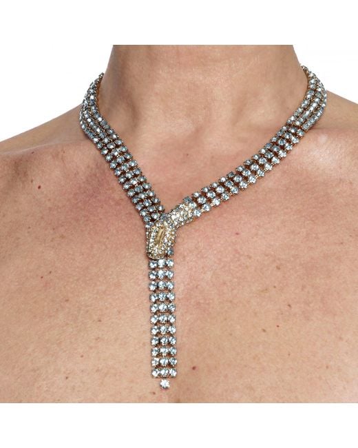 Addicted Metallic Drago Necklace Snake Light Color