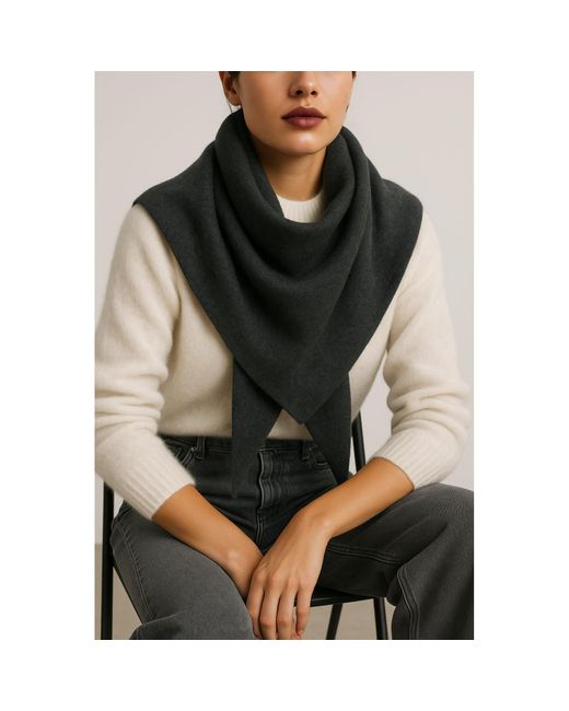 2KStyle Green Suzie Wool-Blend Triangular Knit Scarf