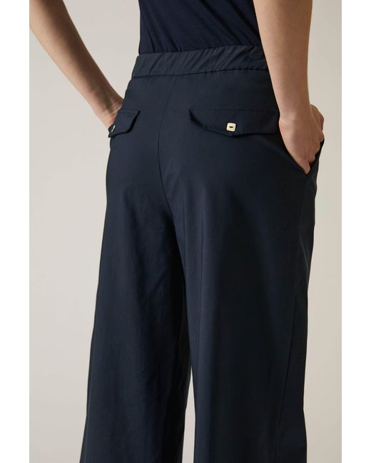 James Lakeland Blue Cotton Trousers