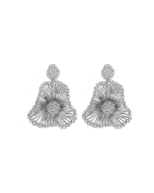 Lavish by Tricia Milaneze Metallic All Buttercup Handmade Earrings