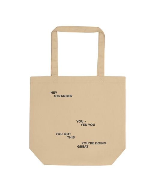 Anchor and Crew Natural Neutrals Neutral Seven You Are Enough X Mental Health Editions Recycled Cotton Tote Bag