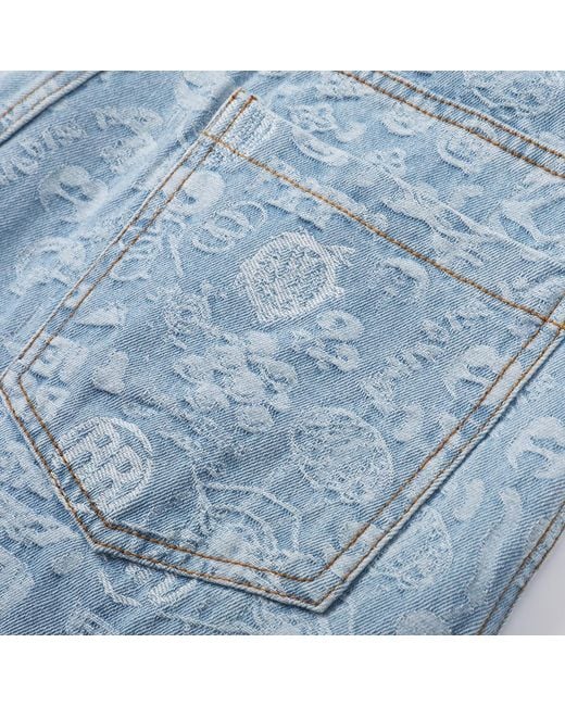 VERYRARE Blue Monogram Pants for men
