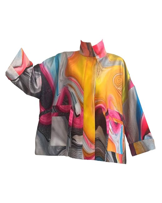 Maxjenny Multicolor Square Boxy Jacket