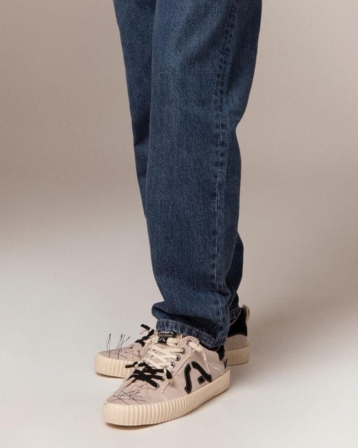 Springa | Unique Vulcanized Sneakers Italian Handmade Natural Neutrals Wavy Olona Sneakers for men