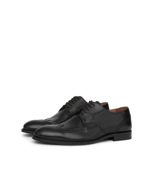 Ilvi Black Asta Leather Oxford for men