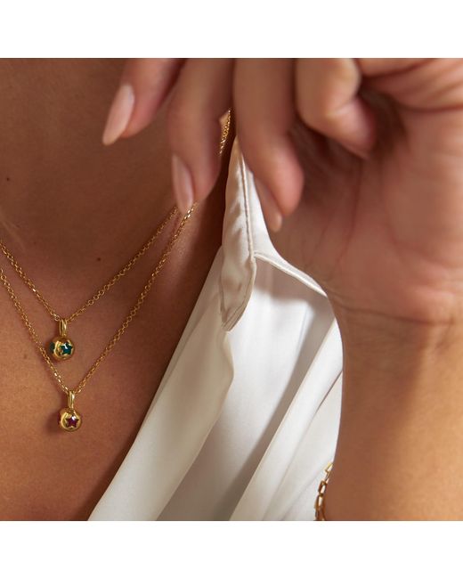 Myrto Katramadou Jewellery Metallic Melina Pendant-Plated -Angel, Heart, Trefoil, Star