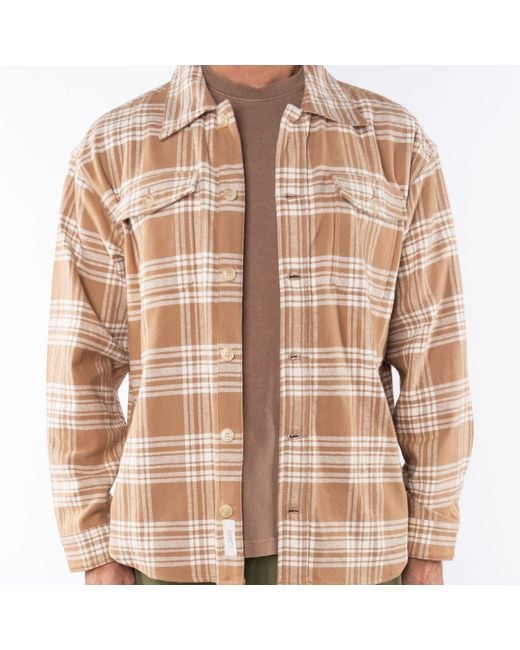 Ariko Pink Neutrals/ Plaid Bucky Split Hem Shirt Jacket