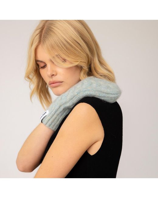 Arctic Fox & Co. Blue Mohair Mittens