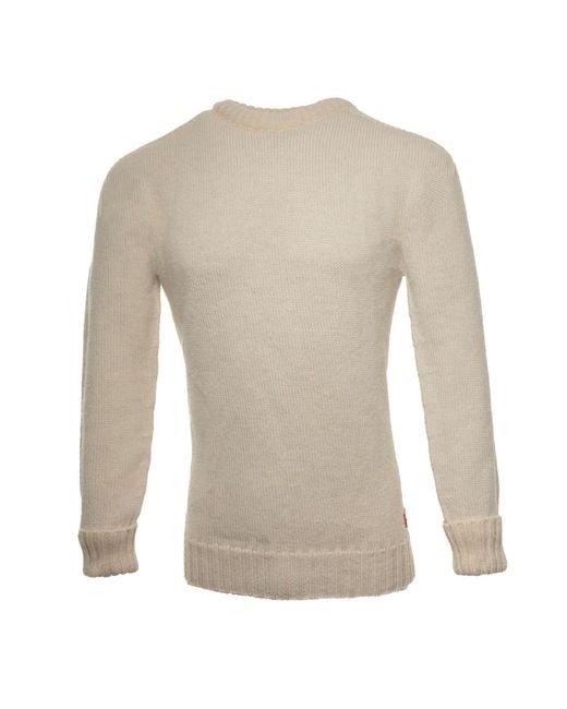 Arthur Beale Gray Oiled Wool Pelmo Jumper for men