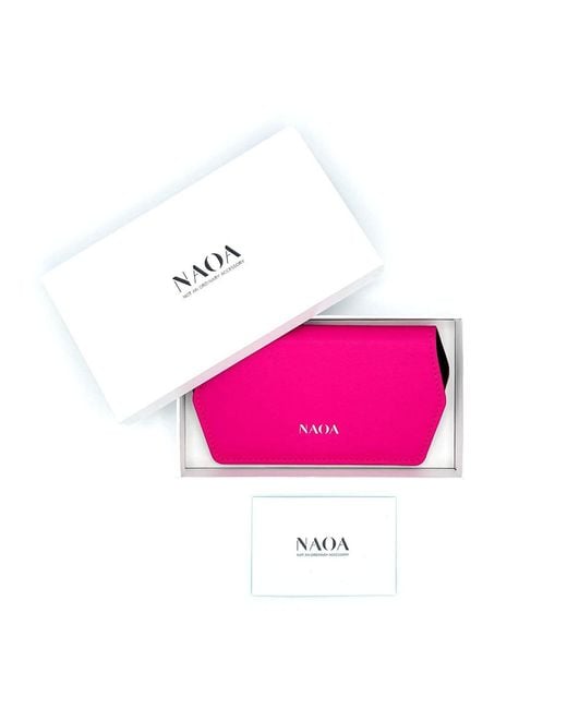 Naoa Pink Slim Glasses Case Fuchsia