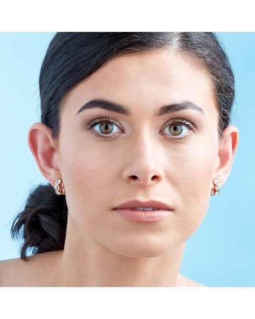 Emma Holland Jewellery Metallic Trio Crystal Clip On Earrings