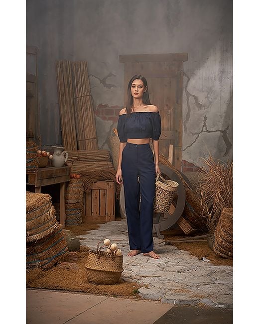 Ashita Fernandes Blue Umang Trouser