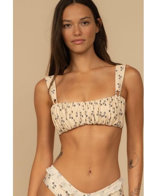 Montce Natural Cynthia Floral Victoria Bikini Top