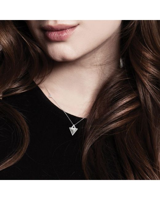 AWNL Metallic Triangle Meteorite Sterling Necklace