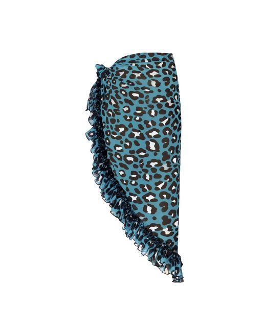Nur Karaata Blue Lily Long Leo Skirt