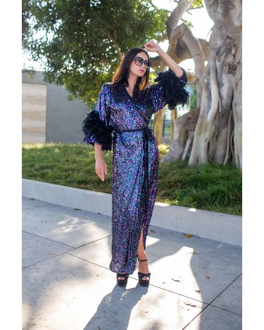 Jennafer Grace Black Marlene Wrap Dress
