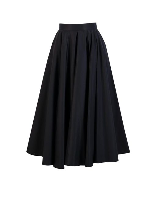 Ma Mulier Black Midi Fluffy Skirt
