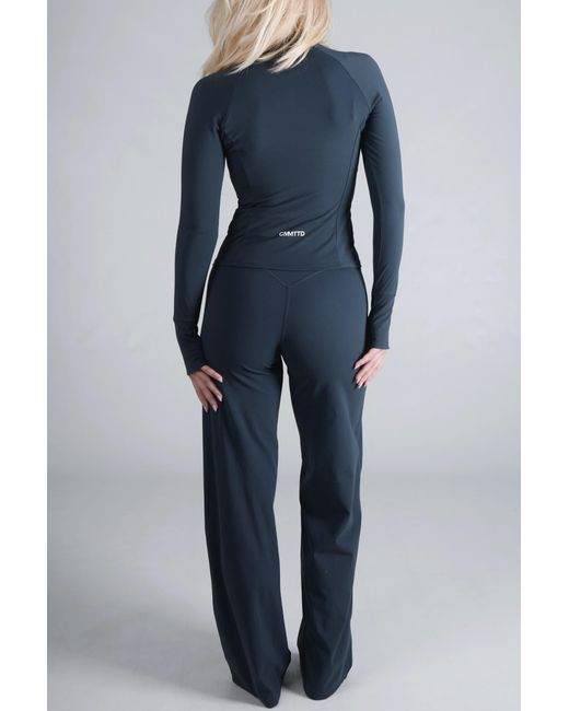 Cmmttd Blue Soft Form Zip-Up Jacket