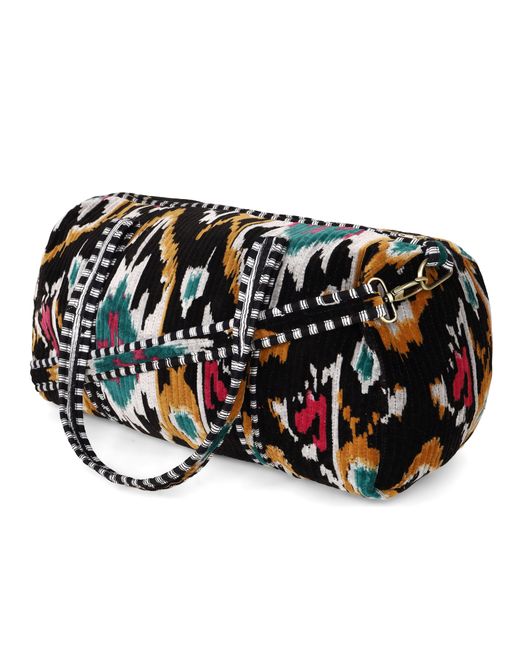 Conscious Yoga Collective Green The Ikat Velvet Weekender