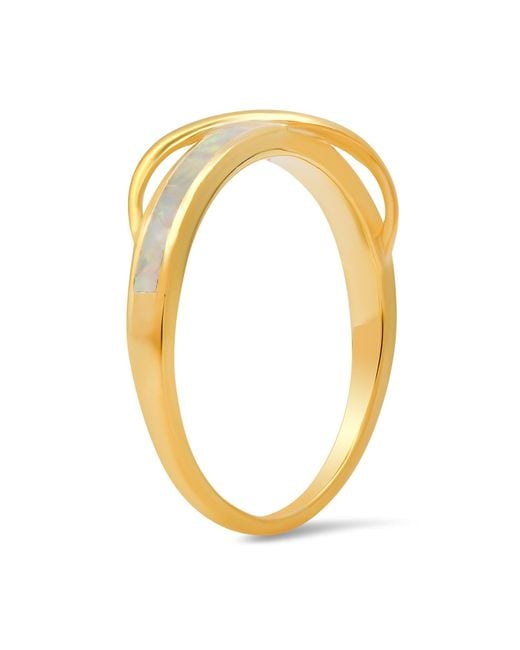Kylie Harper Metallic Opal Wave Ring