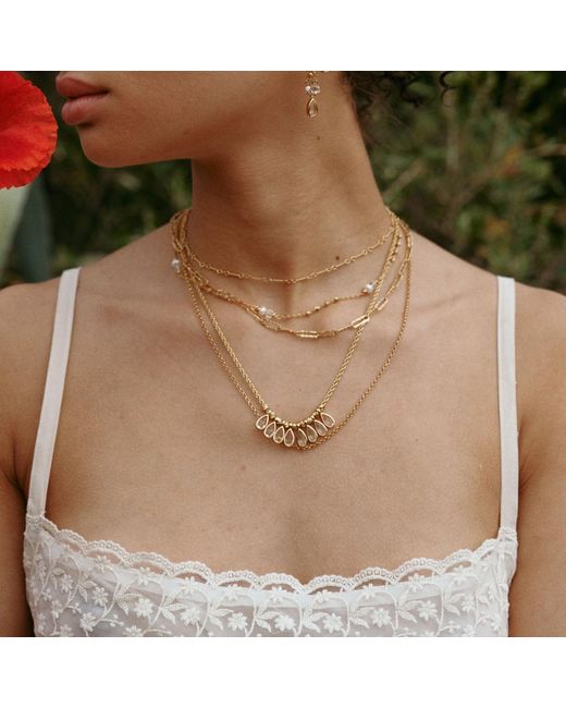 Retro Chic Metallic Aeolian Echo Drop Necklace