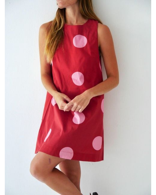 Mind Traveler Red Macarena Burgundy Dress