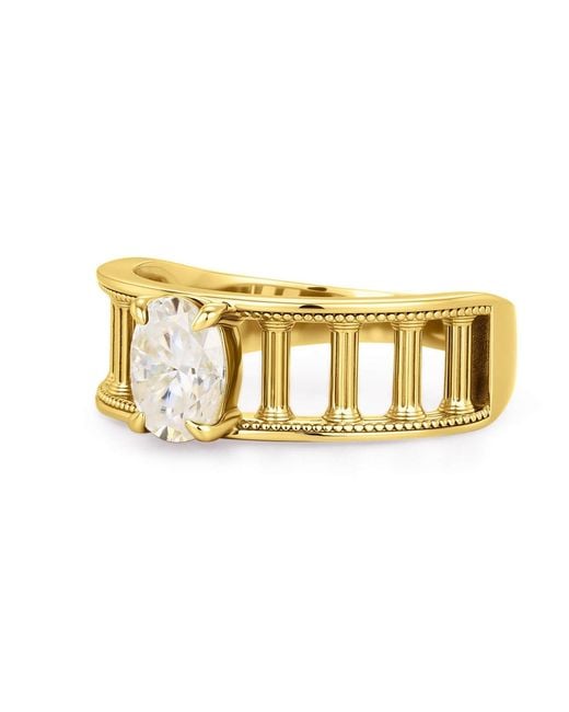 Azura Jewelry New York Metallic Ring Of The Parthenon Sunrise Version Vermeil