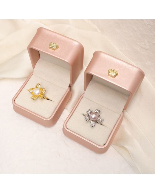 Ninemoo Metallic Sakura Pearl Ring