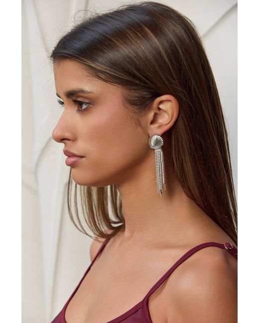 Adriana Pappas Designs Metallic Scallop Shell Drops
