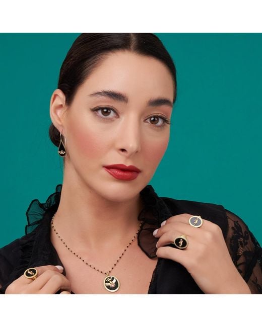 Myrto Katramadou Jewellery Metallic Queen Bee Ruby Necklace