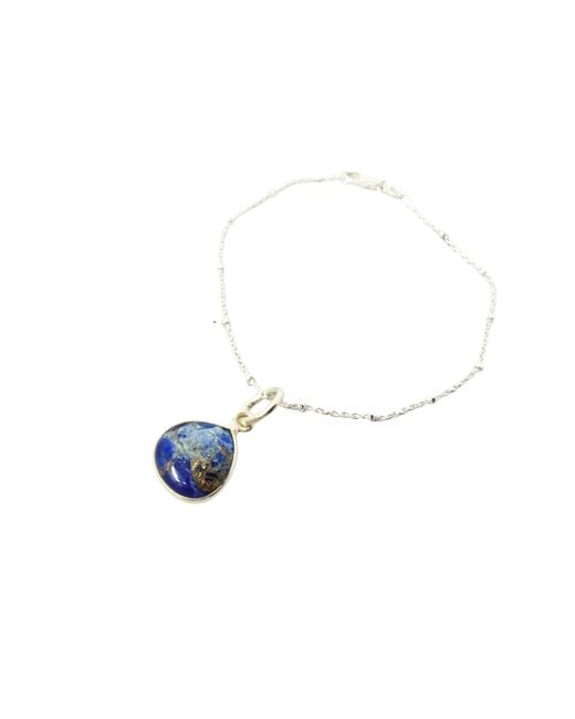 Harfi Blue Natural Sapphire September Birthstone Sterling Gemstone Bracelet