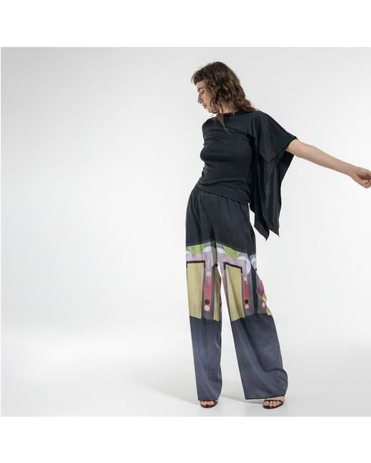 ARTISTA Blue Raven Asymmetric Top