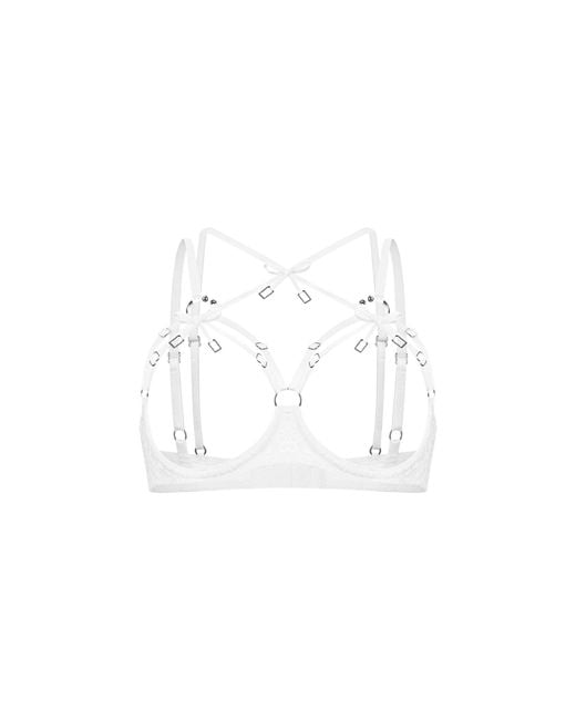 Zhilyova Aurora Open Cup Bra in White | Lyst
