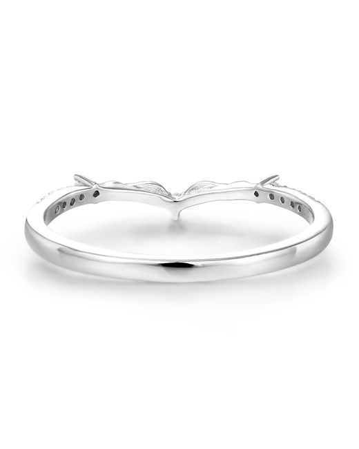 Azura Jewelry New York White Glowing Orchid Band Vermeil