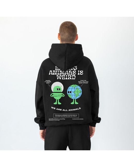 Dont Eat the Homies Black Eating Animals Is Weird Hoodie