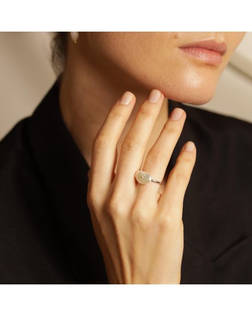 Pearl Code White Keshi Pearl Ring Rozeta Zenith