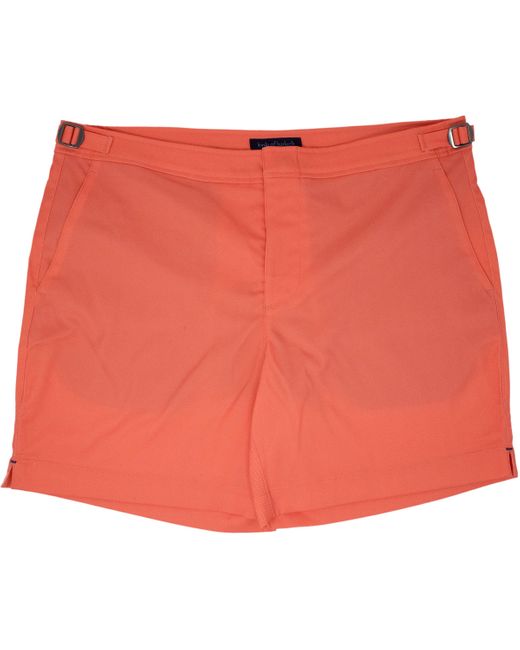 Lords of Harlech Red Pool Oxford Swim Short for men