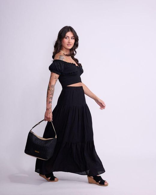 No.49 Handbags Black Dani Hobo Shoulder Bag
