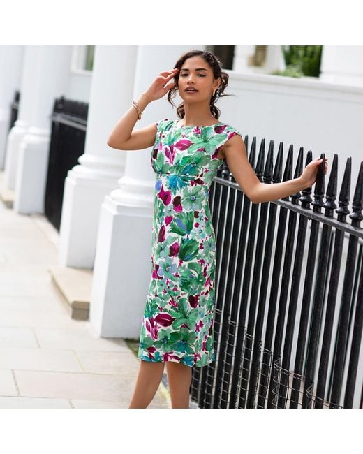 Alie Street London Green Petite Pippa Shift Dress