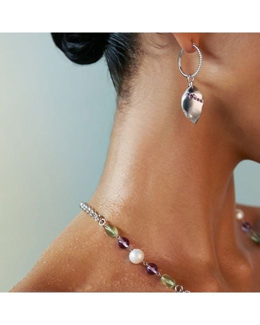 Onia Metallic Braided Everyday O-Hoops