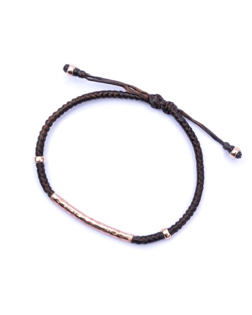 Harbour Uk Blue Windsor Rose Vermeil Rope Bracelet