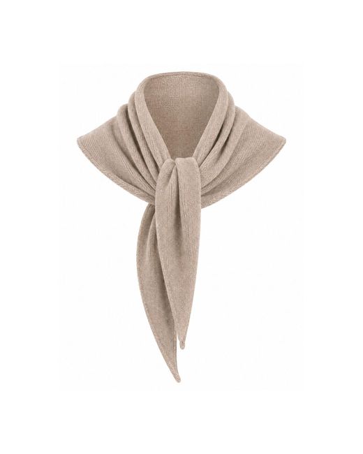 Luella Fashion Natural Neutrals Cashmere Blend Neck Scarf Camel
