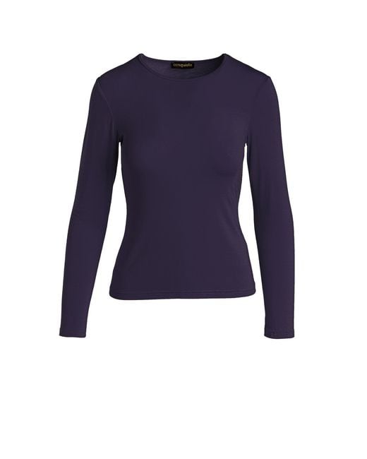 Conquista Blue Ink Colour Jersey Top