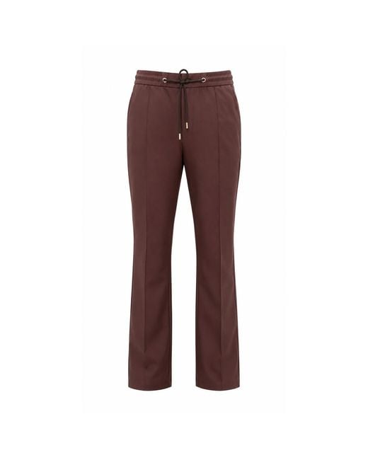 DAVID WEJ Brown Ashford Relaxed Loose Fit Drawstring Trouser for men