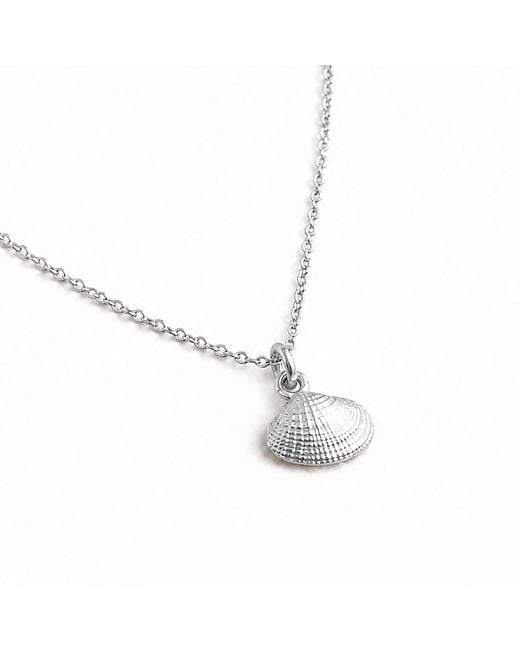 Mother Nature Jewelry Metallic Sea Shell Pendant, Handmade Minimalist Necklace
