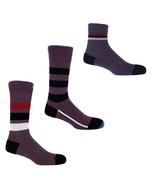 Peper Harow - Made in England Blue Organic Sports Socks Bundle – for men